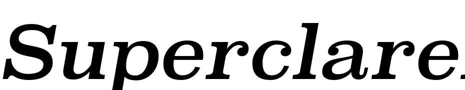 Superclarendon Rg Italic Yazı tipi ücretsiz indir